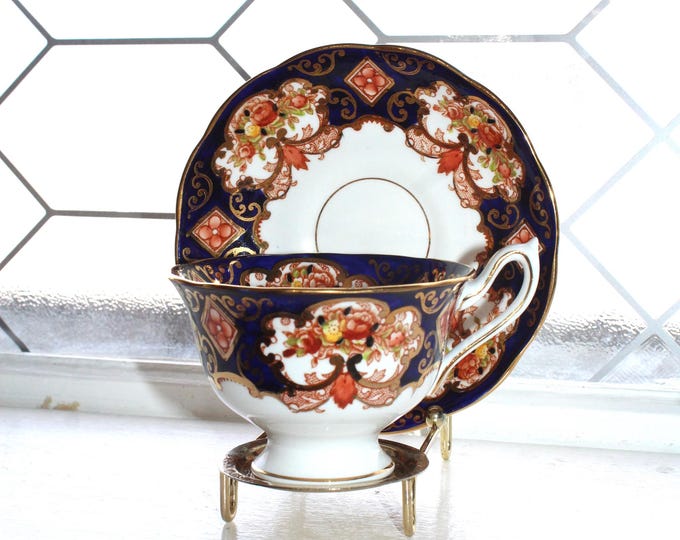Royal Albert Heirloom Teacup and Saucer Imari Design Fine Bone China