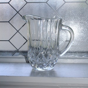 Elegant Crystal Pitcher Vintage Tableware