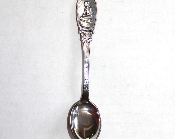 Vintage Denmark Silverplate Collector Spoon with Little Mermaid