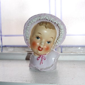 Vintage Baby Head Vase 1950s - Etsy