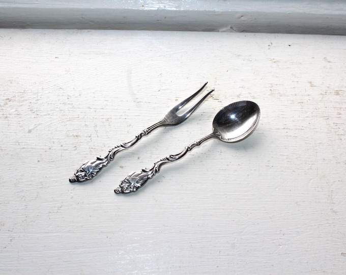 Vintage Small Silverplate Fork and Spoon EPNS Swedish