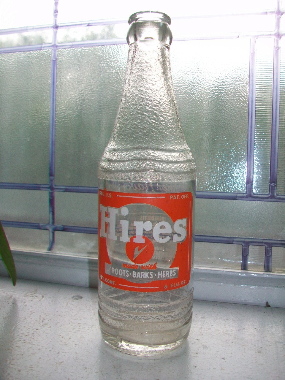 Vintage Hires Root Beer Bottle 1950s