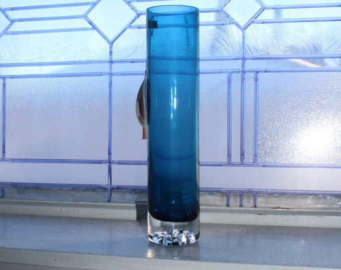 Vintage German Lead Crystal Vase Hochwertige Handarbeit Mundgeblasen Ingridvase