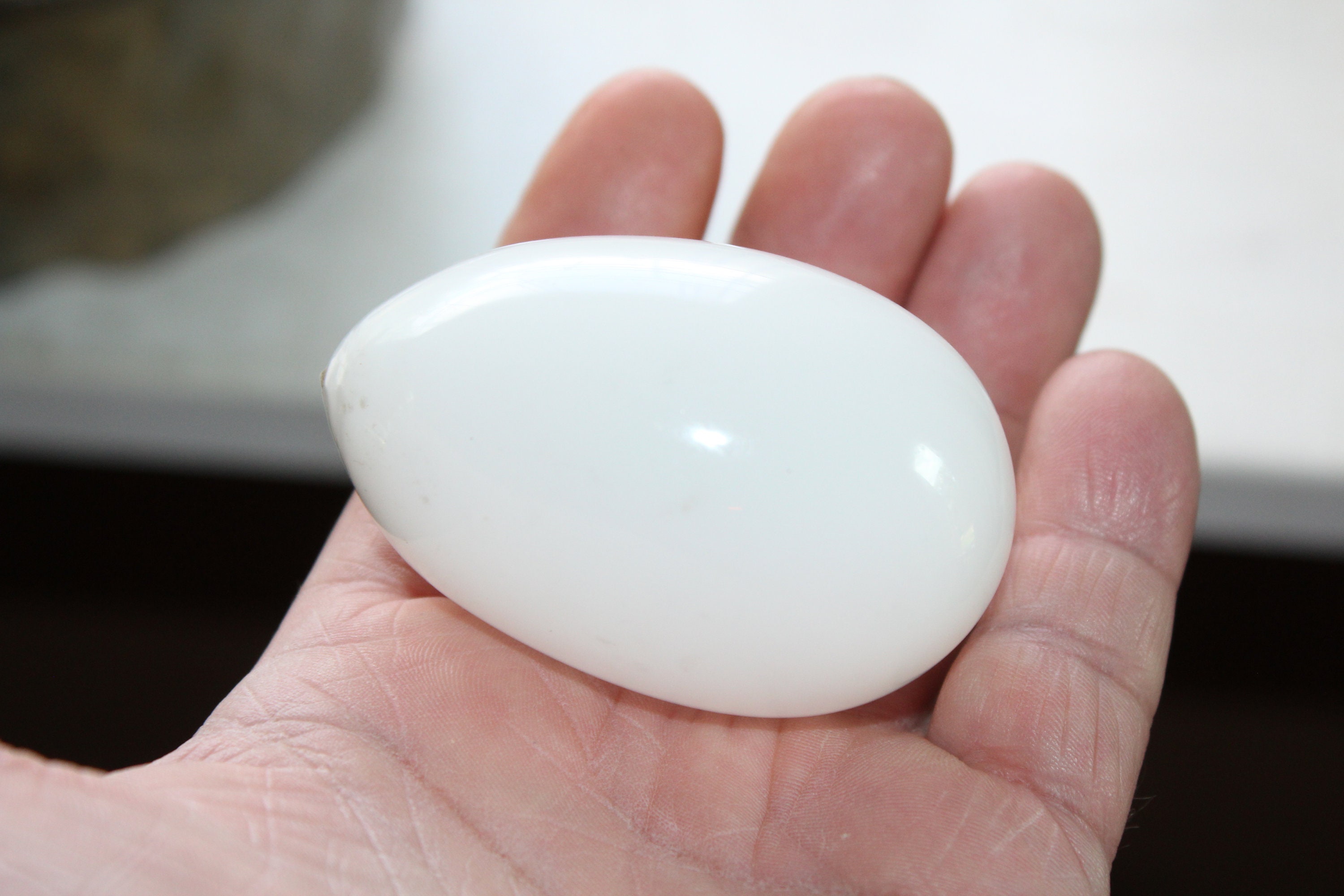 11 Vintage Milk Glass Chicken Nesting Eggs