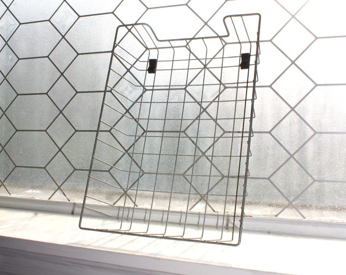 Vintage Wire Letter Tray Desk Storage Industrial Decor