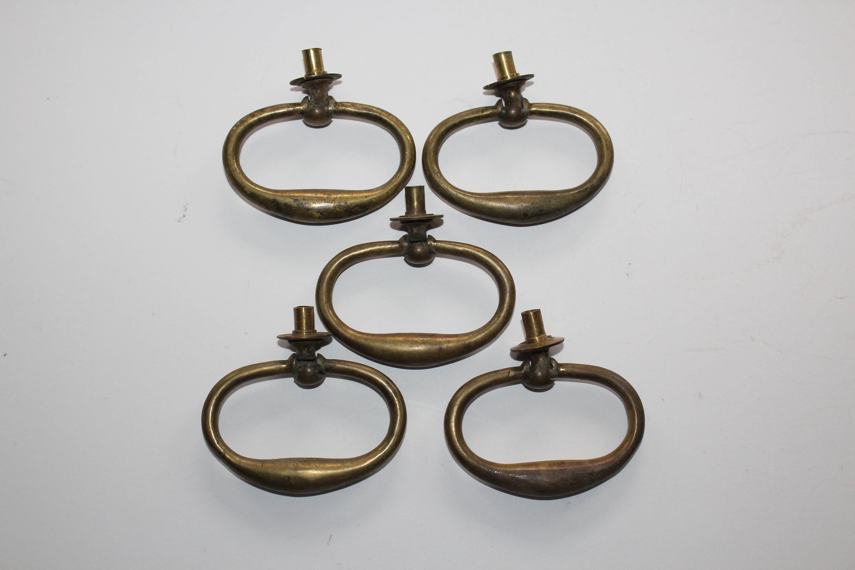 5 Antique Drawer Handles Pulls