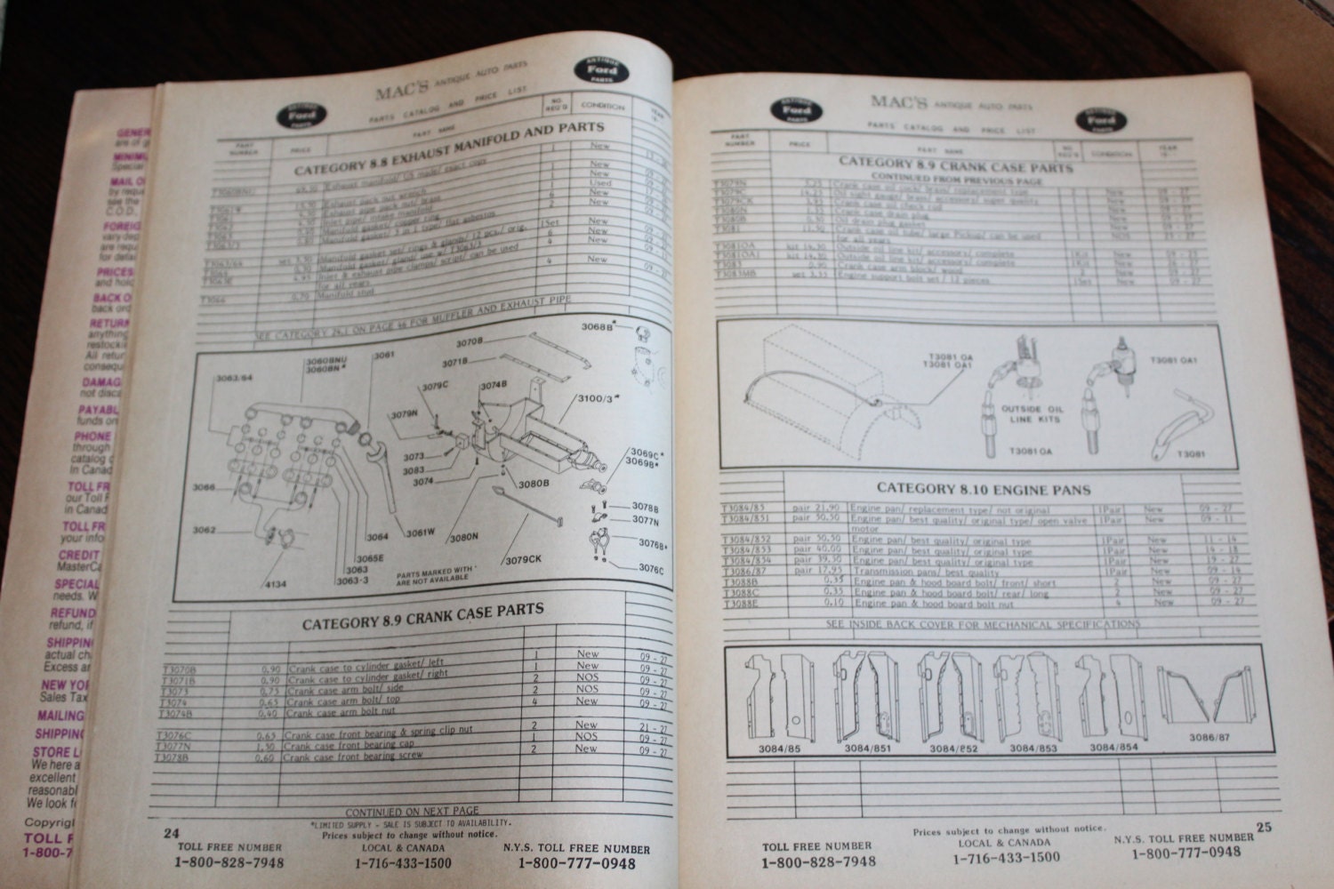 Ford catalog parts