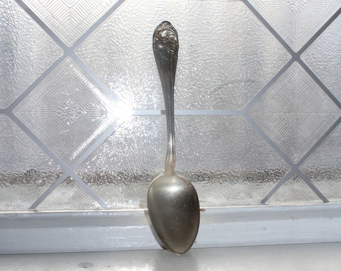 Antique 19th Cent. Silverplate Spoon Community Silver Triple Plus