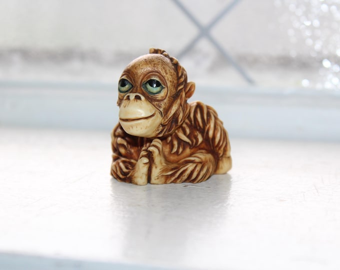Harmony Kingdom Pot Bellys Monkey Orangutan  Treasure Trinket Box