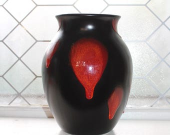 Vintage Poole Pottery Hand-painted Bowl | Floral Art Vase | 1930s