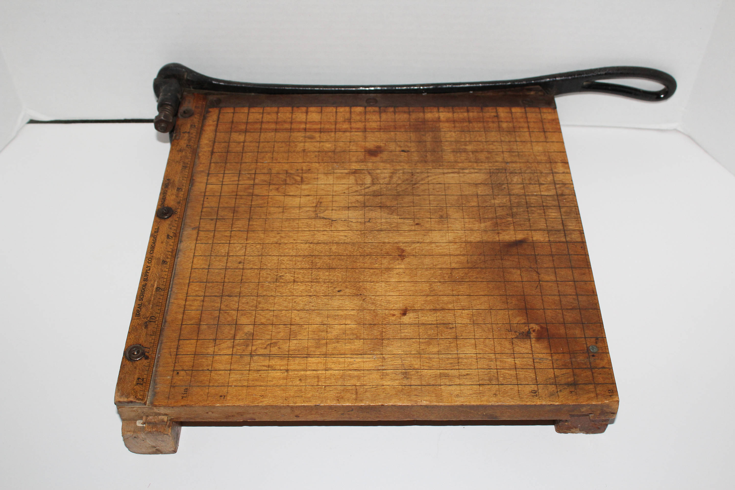 Vintage Large Paper Cutter Ingento No. 4 Ideal School Supply Co