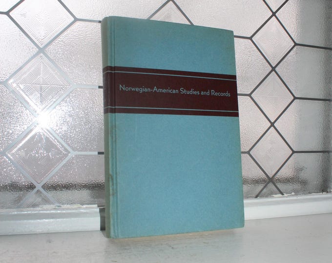 Vintage 1959 Book Norwegian American Studies and Records