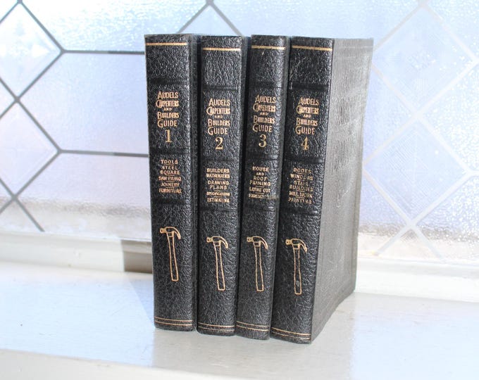Audels Carpenters and Builders Guide Books Volumes 1-4 Circa 1949