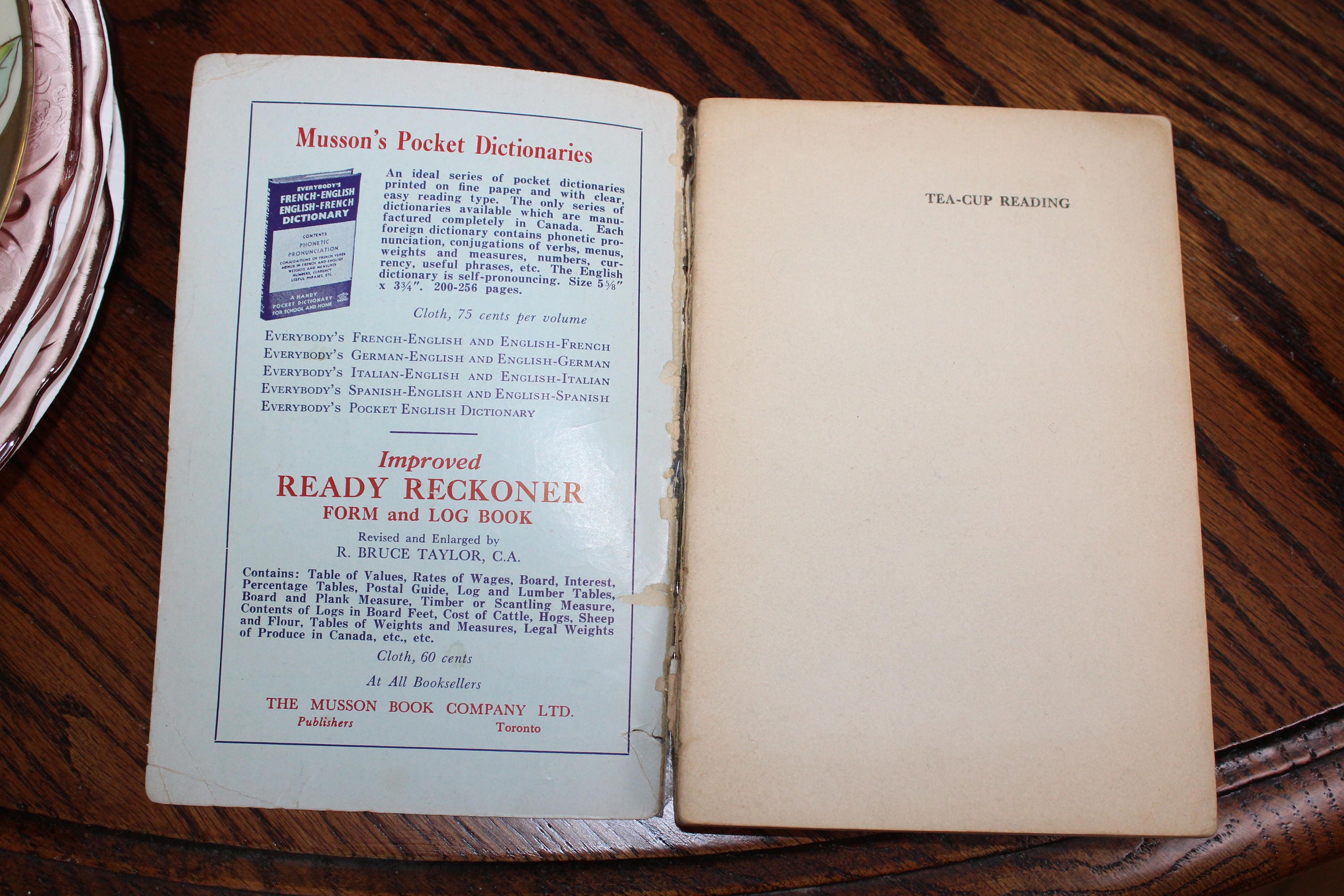 Tea Cup Reading Vintage 1944 Occult Book