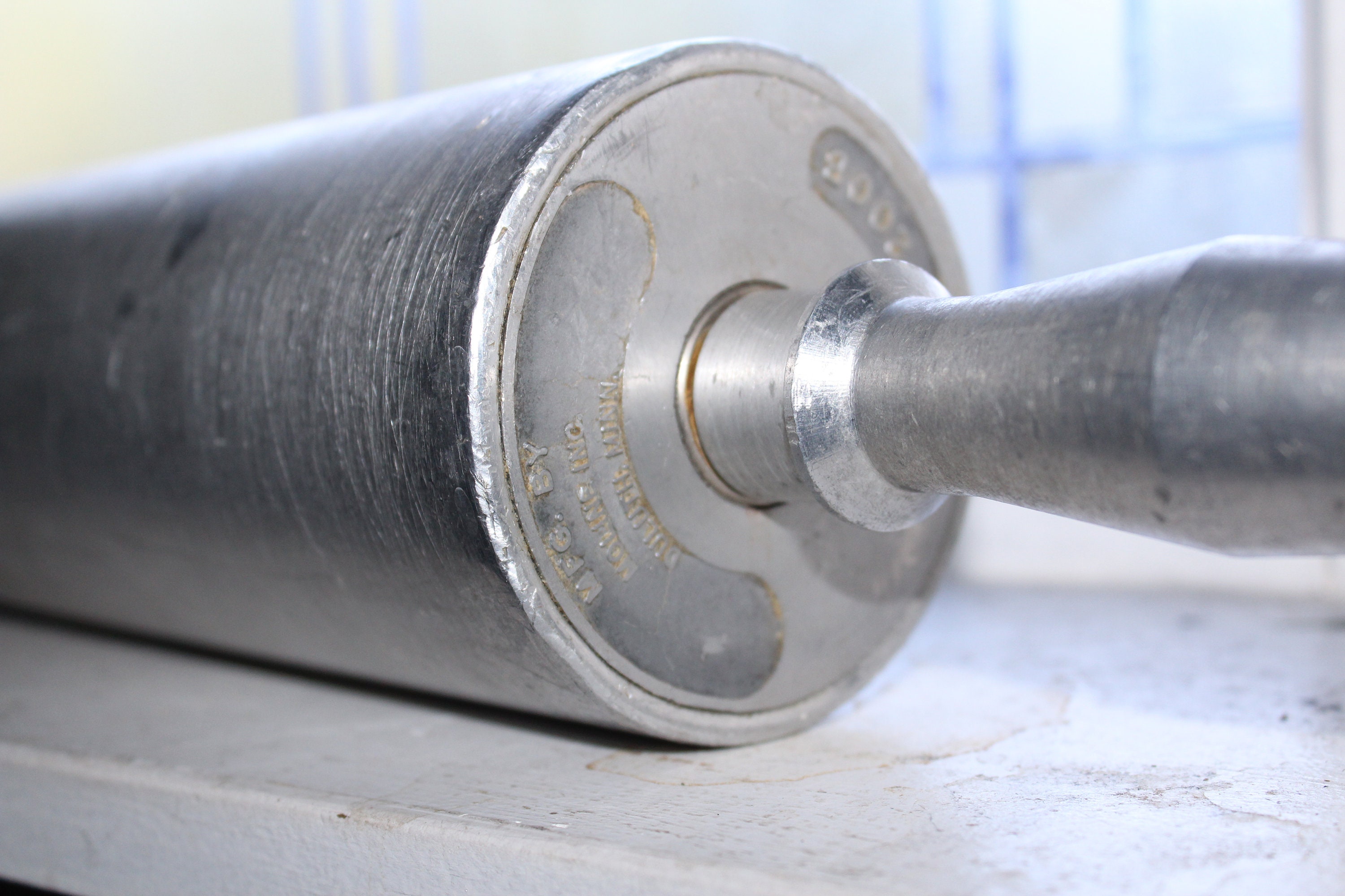 Large Commercial Aluminum Rolling Pin Vintage Moline Duluth MN