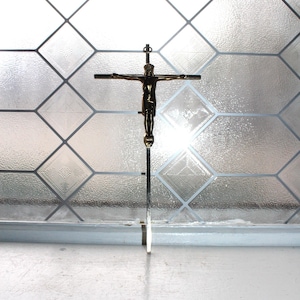 Vintage Brass Crucifix Wall Hanging Cross