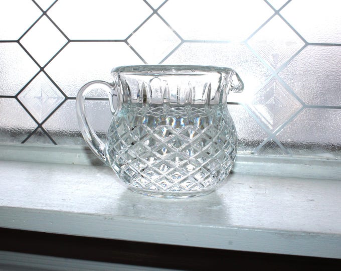 Vintage FTD Crystal Pitcher Diamond Cut