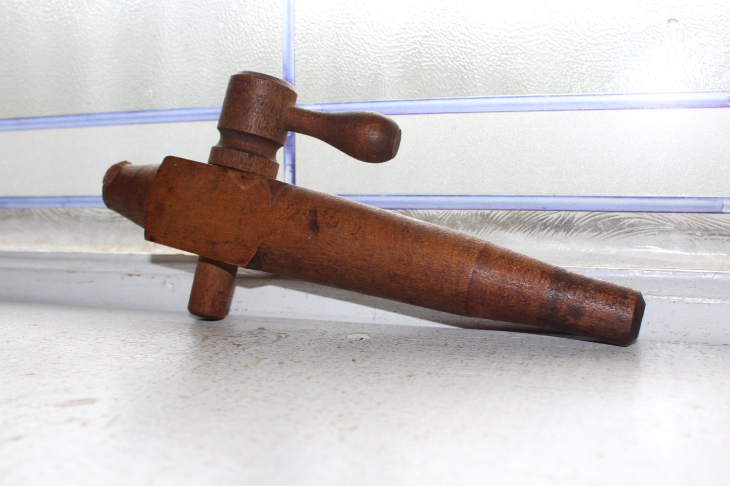 Vintage Wooden Barrel Tap Wood Keg Tap