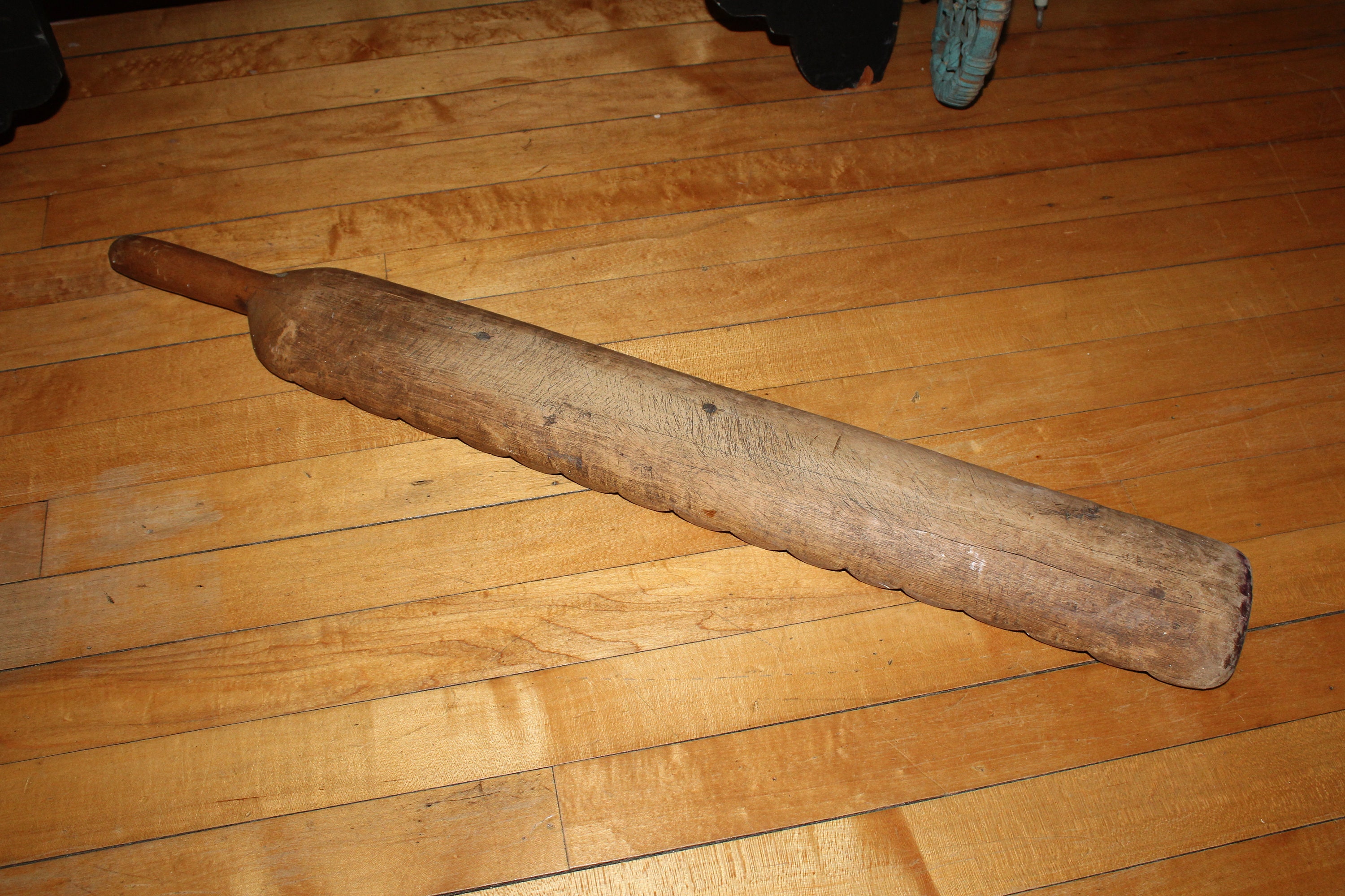 Antique WoodWash Board One Handled Scrub Board 19th Century American