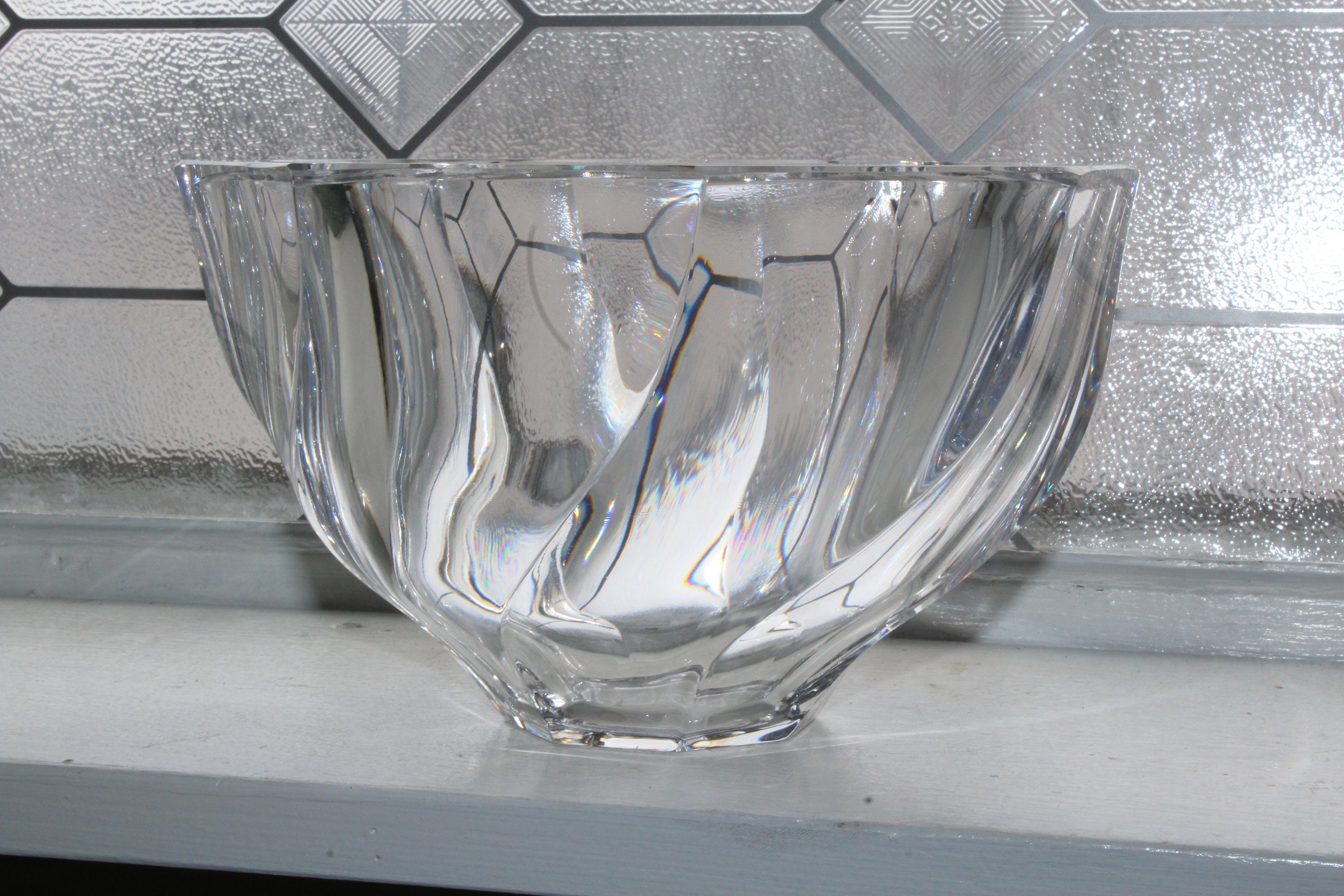 Large Orrefors Crystal Residence Bowl