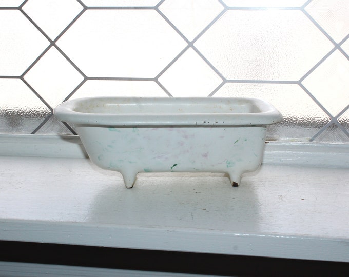 Antique Salesman's Sample Bathtub Cast Iron and Porcelain