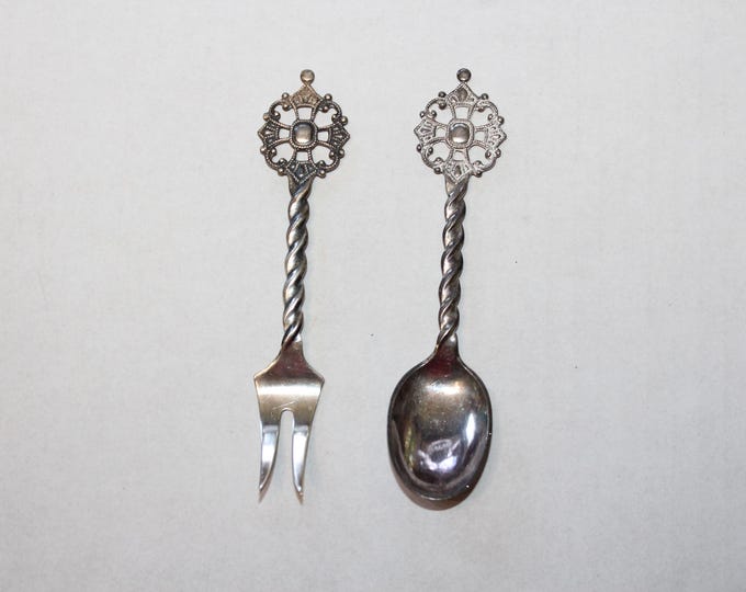 Vintage Silverplate Kings Cross Spoon and Fork Norway
