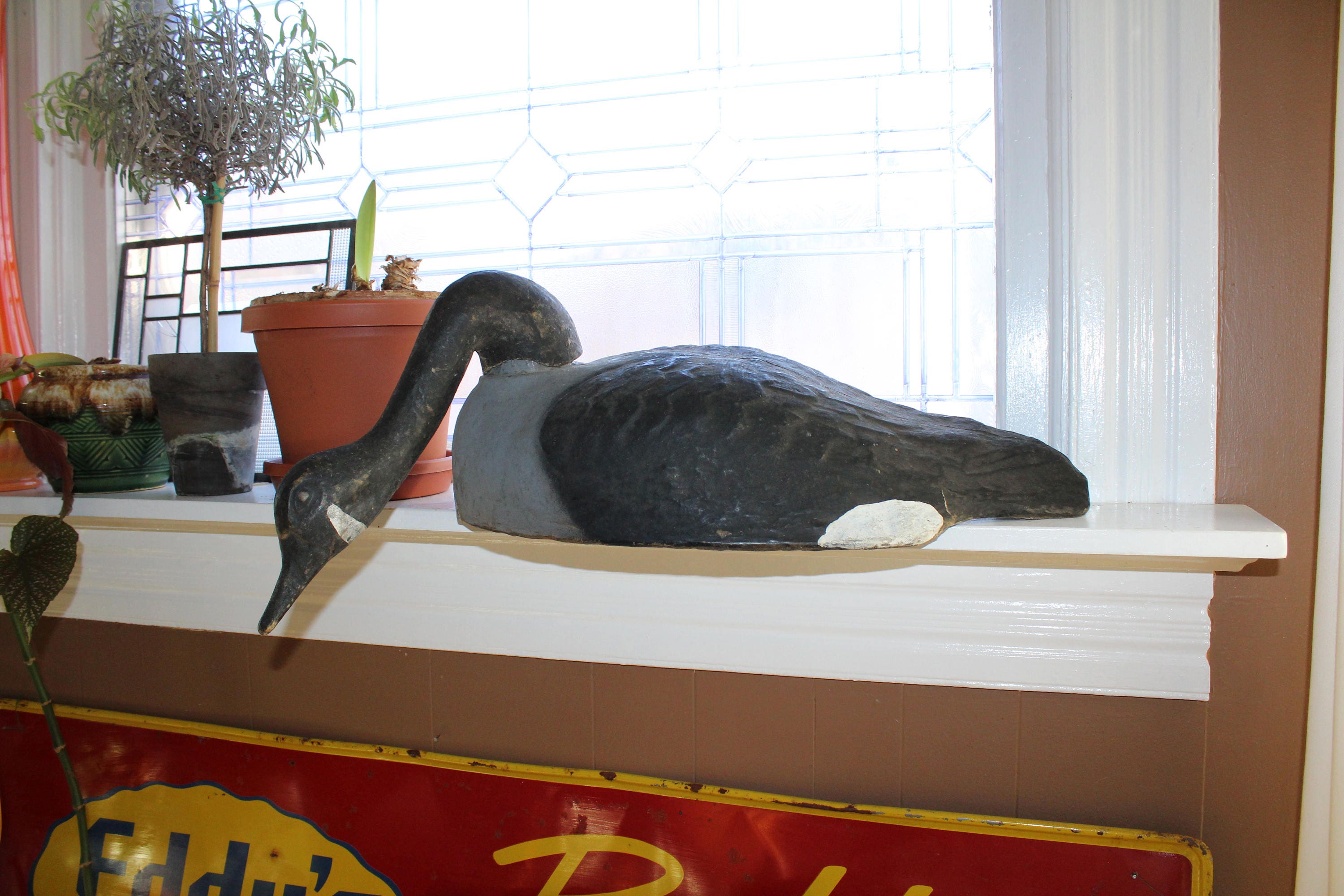Large Vintage Victor Goose Decoy 20 Inch Country Farmhouse Decor