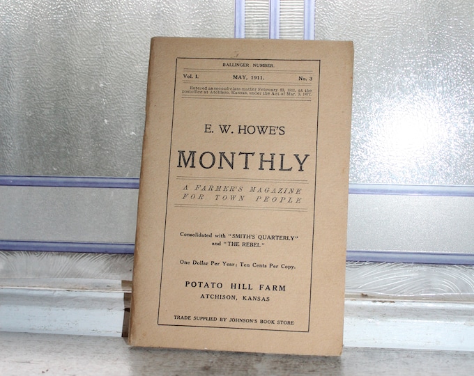 E W Howe's Monthly Farmer's Magazine for Town People May 1911 Antique