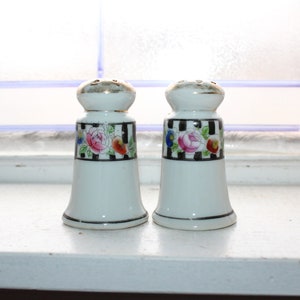 Salt and Pepper Shakers Antique Nippon Hand Painted