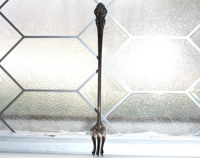 Antique Silverplate Olive or Pickle Fork Community Silver