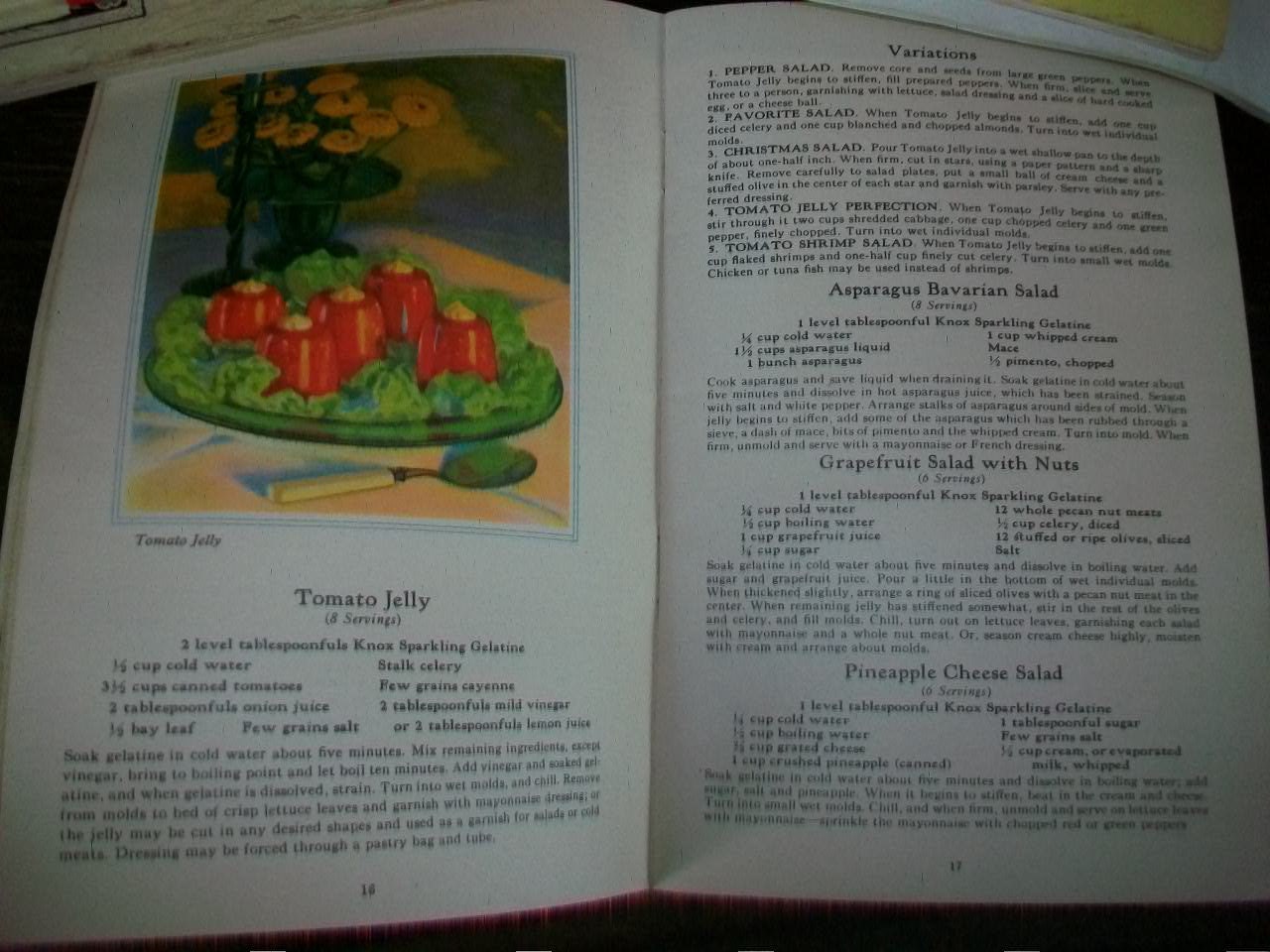1930 Knox Gelatine Recipe Book Vintage Cookbook