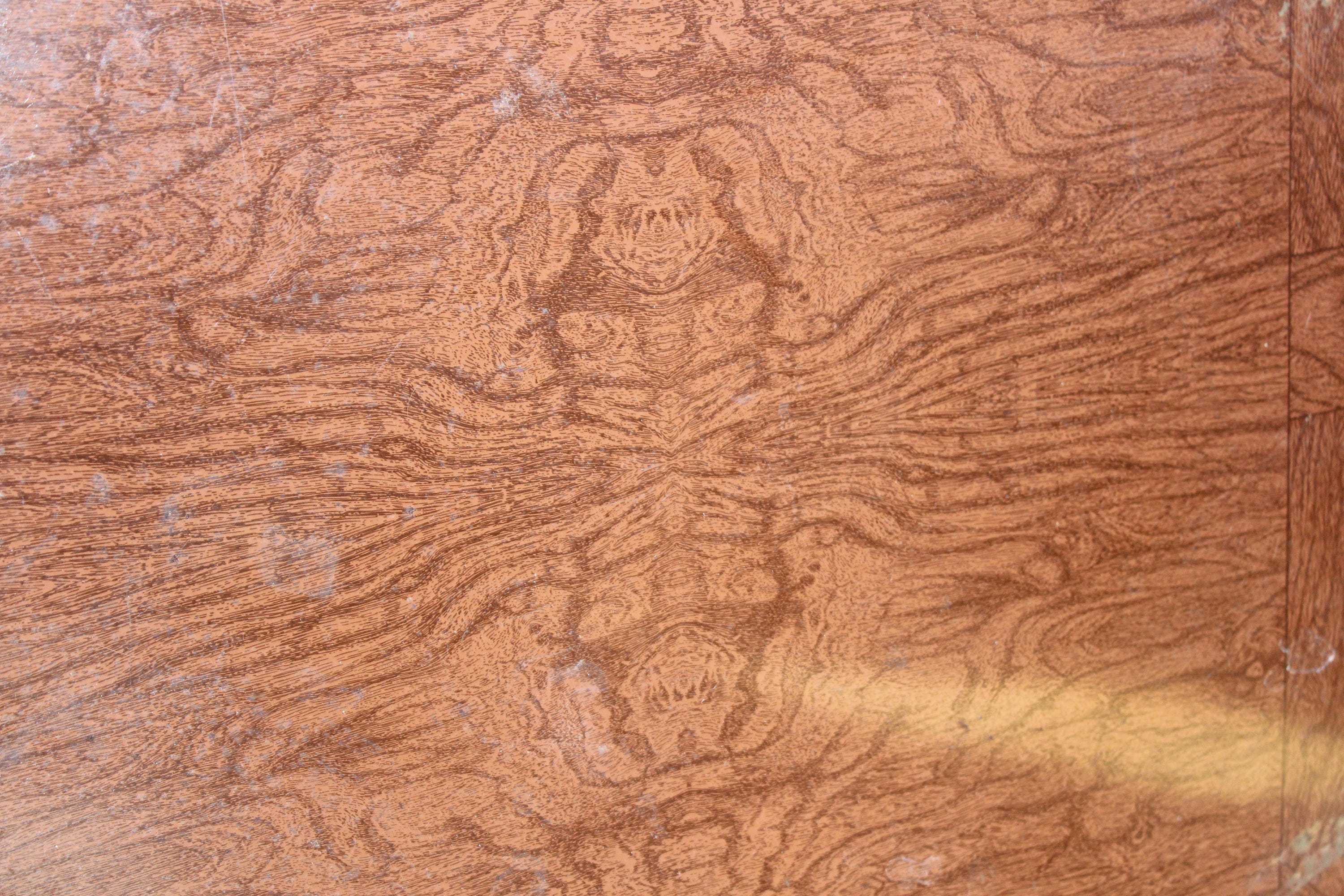 Antique Stove Mat Pad Floor Protector Wood Grain Metal