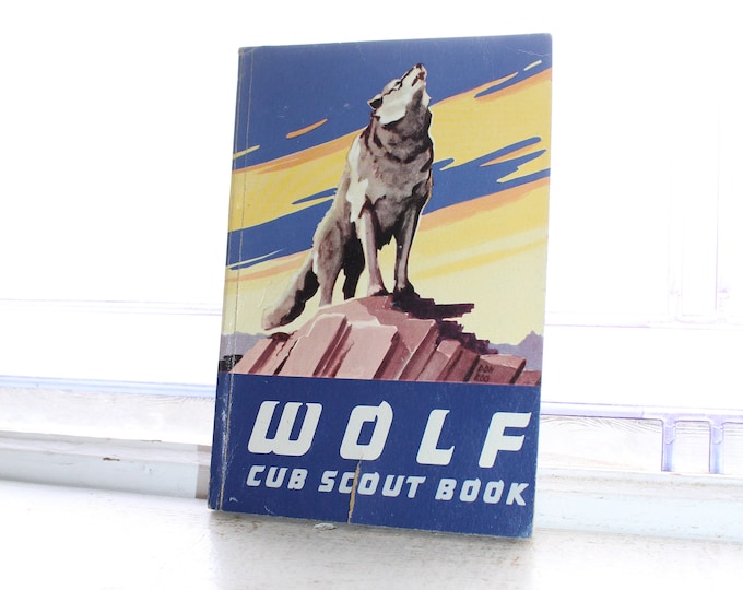 1954 Wolf Cub Scout Book Vintage Boy Scouts Manual