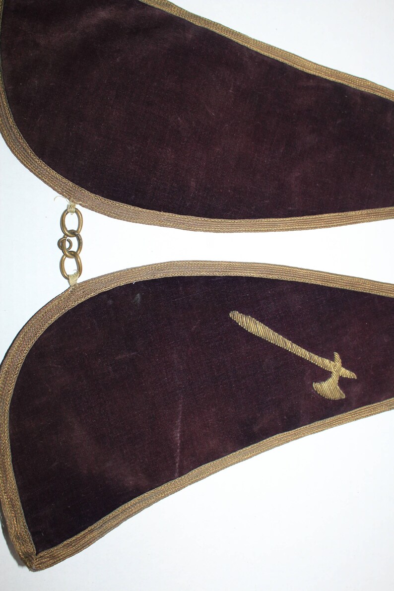 Antique Odd Fellows Sash Masonic Halloween Rennaissance Costume Wizard
