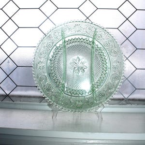 Chantilly groene tiara sandwichglas verdeeld relish dienblad