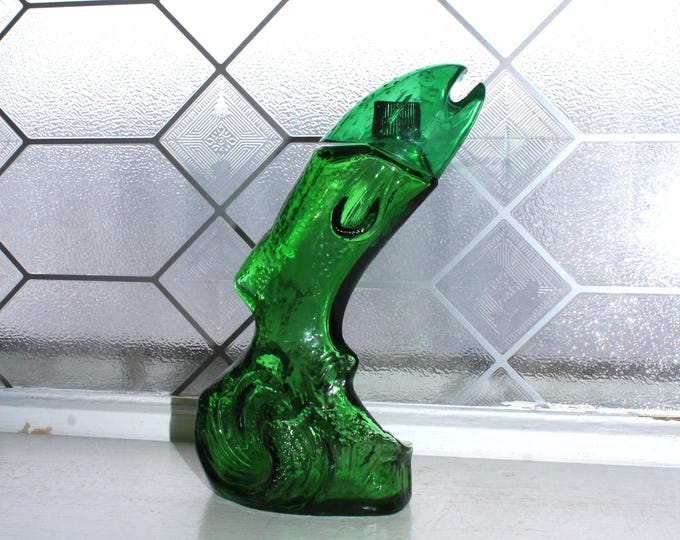 Vintage Avon Rainbow Trout Aftershave Bottle Empty