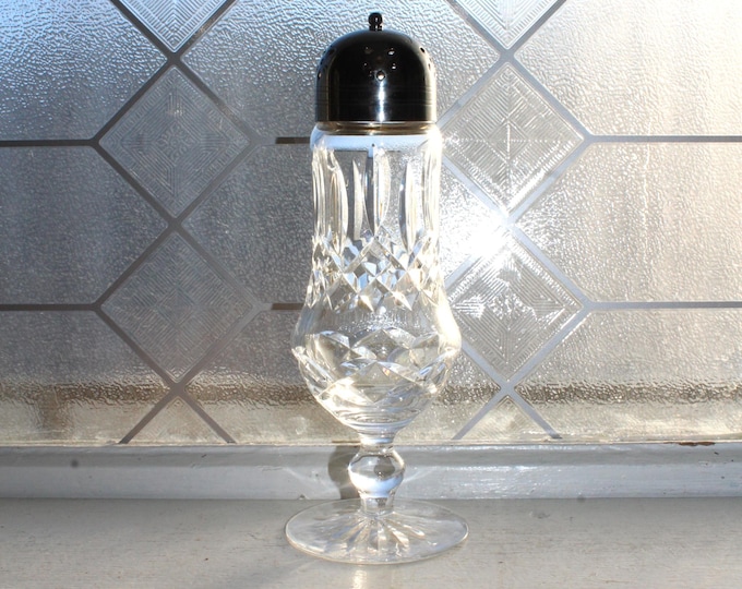 Waterford Crystal Muffineer Sugar Shaker Vintage Lismore Pattern