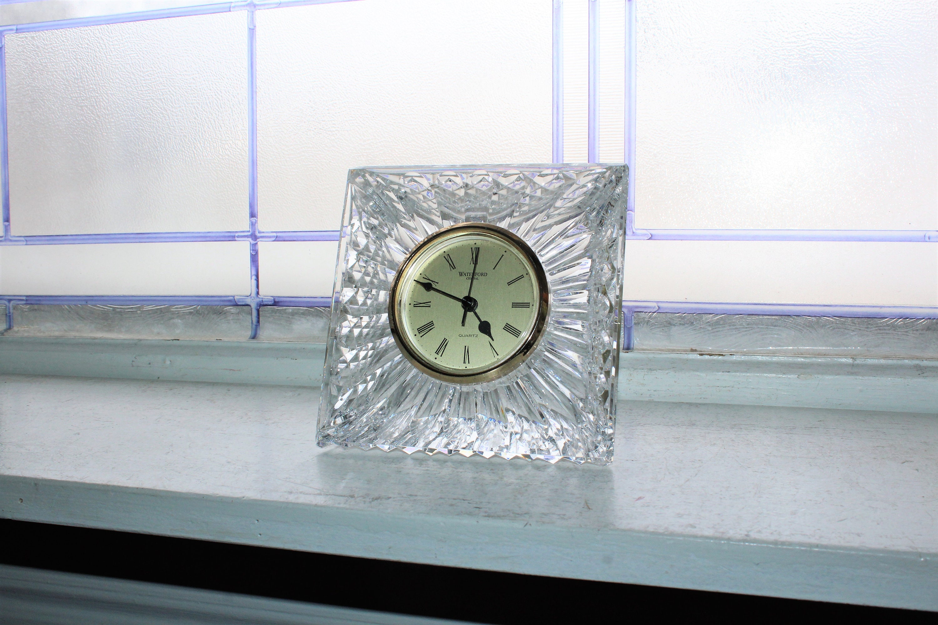 Waterford Crystal Quartz Desk Clock