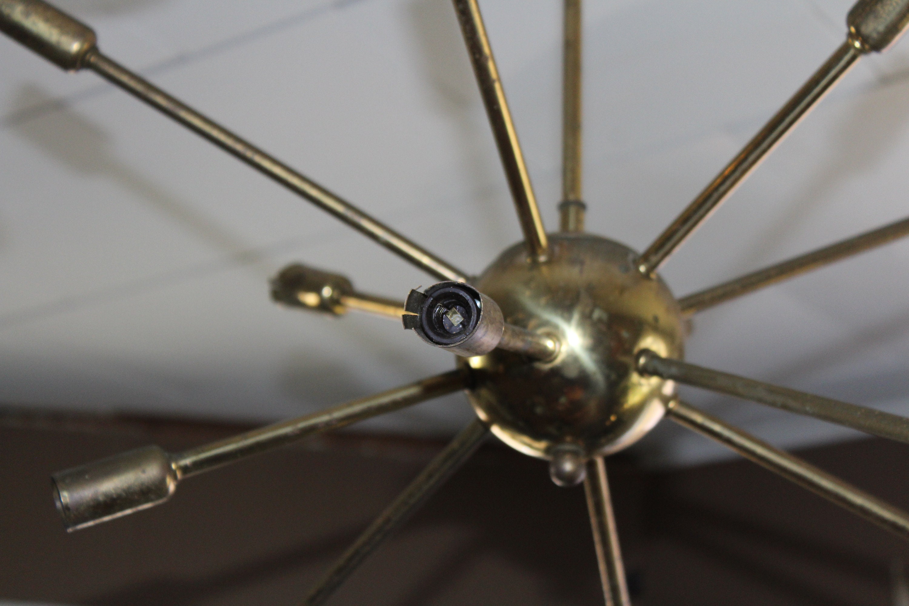 1950s Mid Century Modern Atomic Sputnik Ceiling Light Chandelier