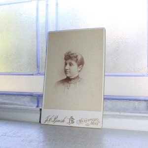 Antike Kabinett Karte Fotografie 1800er Jahre viktorianische Frau