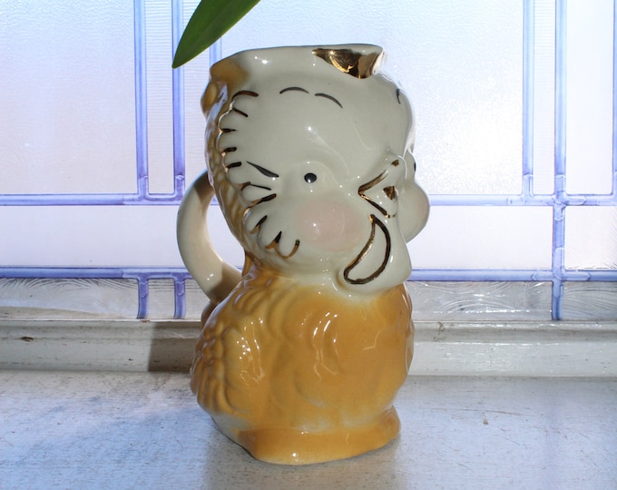 Vintage Shawnee Chickadee Owl Pitcher