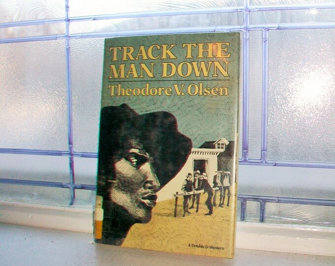 Track The Man Down by Theodore V Olsen Vintage Book 1975 First Edition