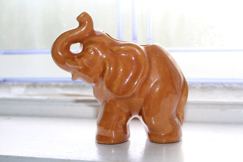 Rosemeade Pottery Elephant Planter Vintage 1950s