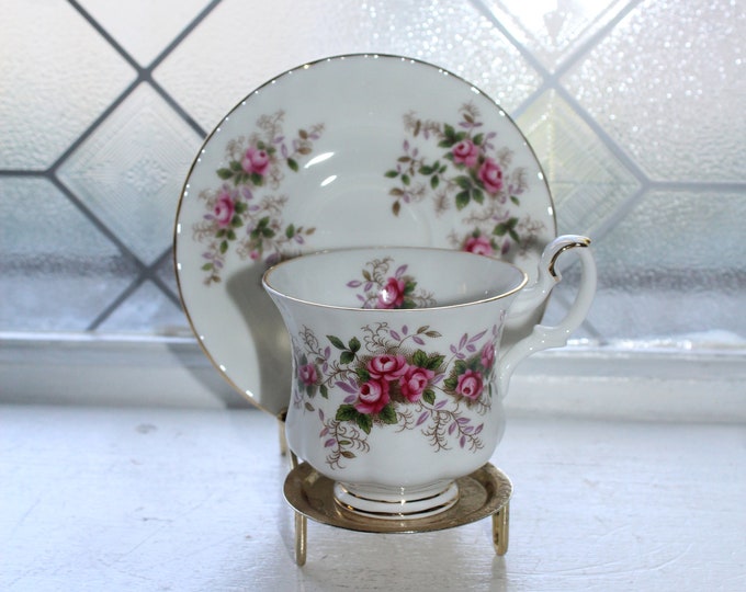 Royal Albert Lavender Rose Teacup and Saucer Fine Bone China