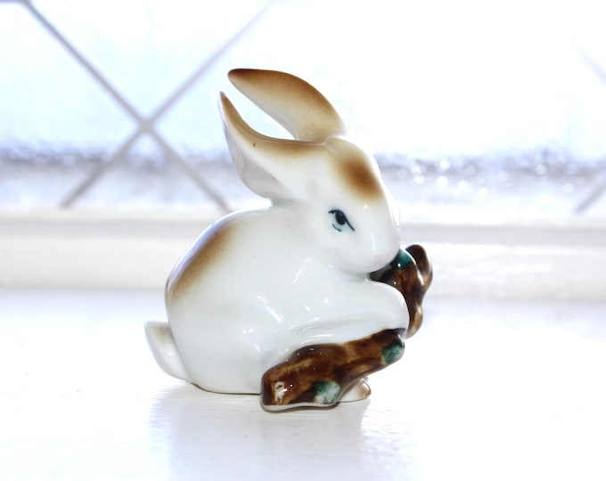 Zsolnay Bunny Rabbit Figurine Vintage Porcelain Made In Hungary