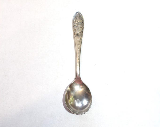 Vintage Mickey Mouse Spoon Bradford Silver Plate
