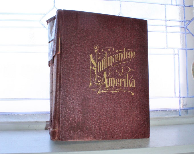 1907 Norwegian Immigrants To America Record Book Nordmaendene I Amerika