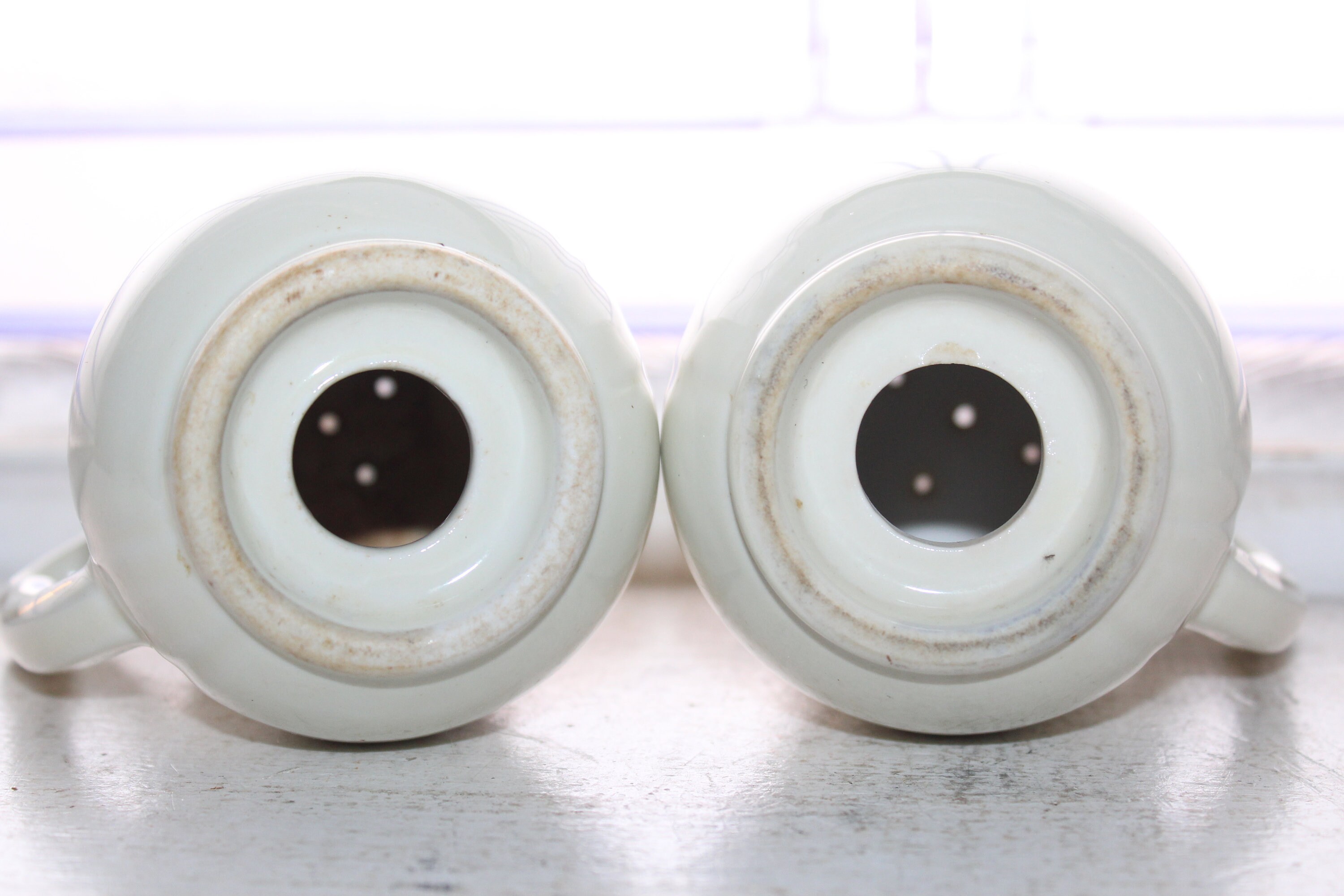 Hall Autumn Leaf Large Salt and Pepper Shakers Jewel Tea Vintage 1950s