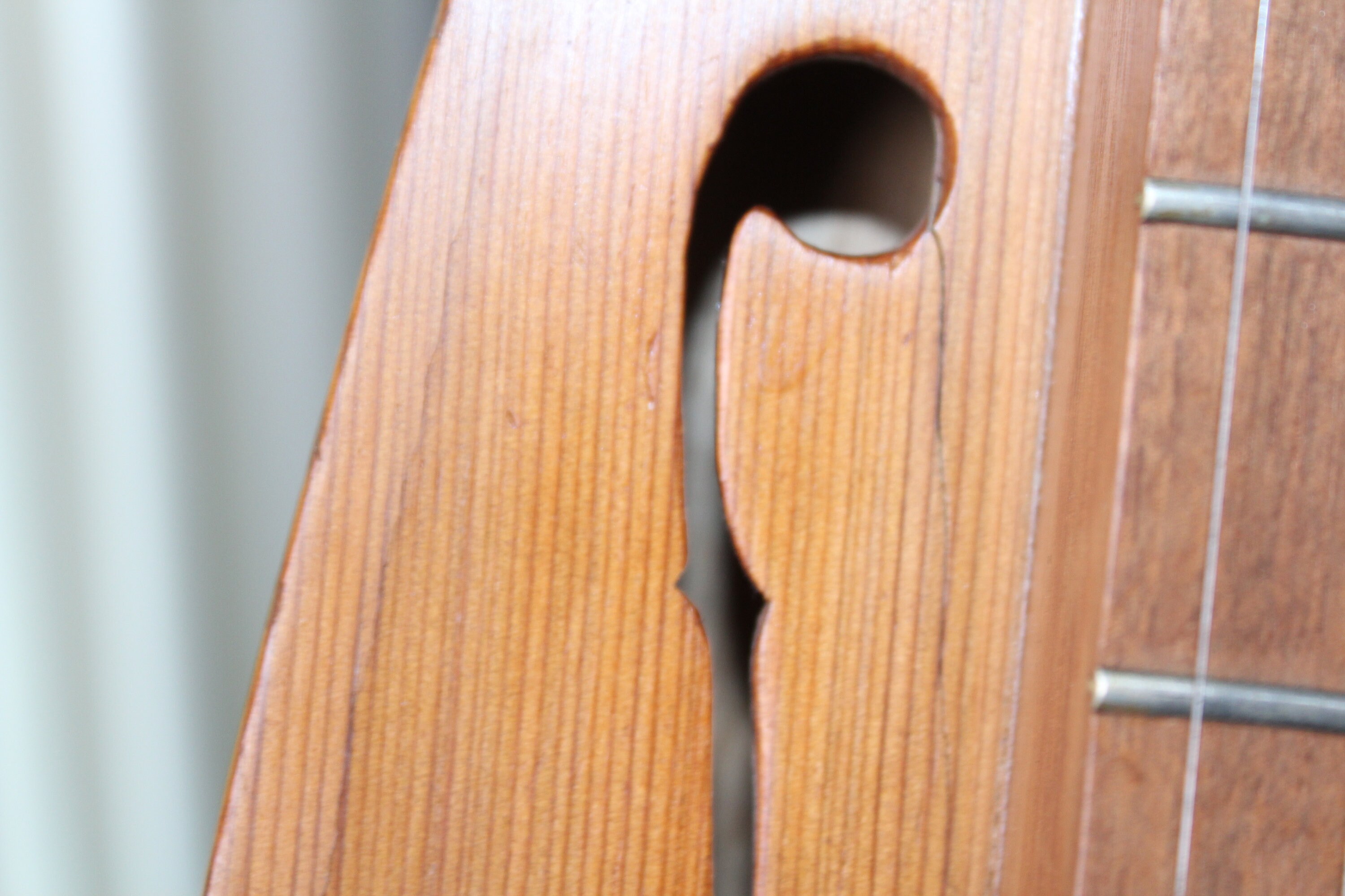 Vintage Dulcimer Handmade Wooden Folk Art Mountain Music