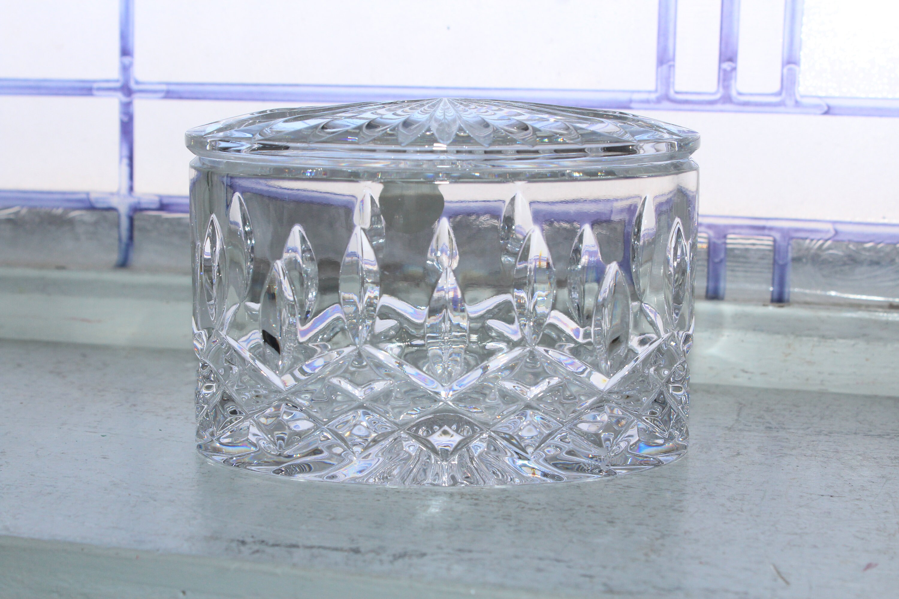 Waterford Crystal Lismore Oval Box with Lid